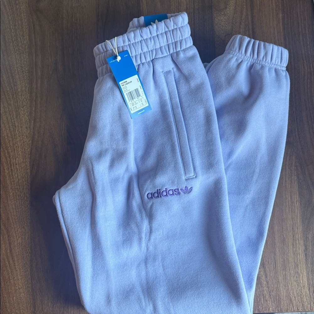 Adidas Women’s Lilac Loose Fit Joggers / Sweat Pants - Brand new w tags